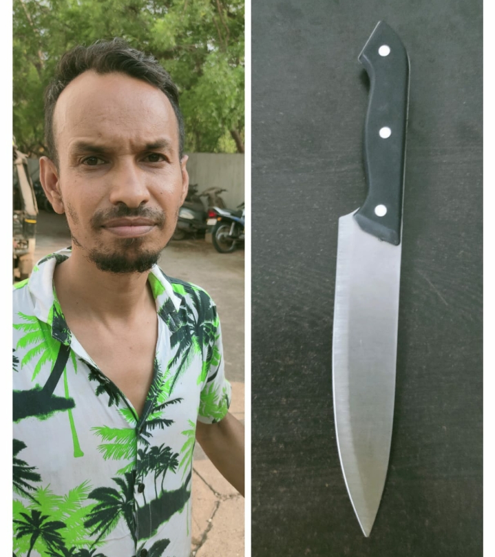 थाना आमानाका क्षेत्रांतर्गत टाटीबंध चौक पास से एक व्यक्ति धारदार चाकु के साथ गिरफतार… 