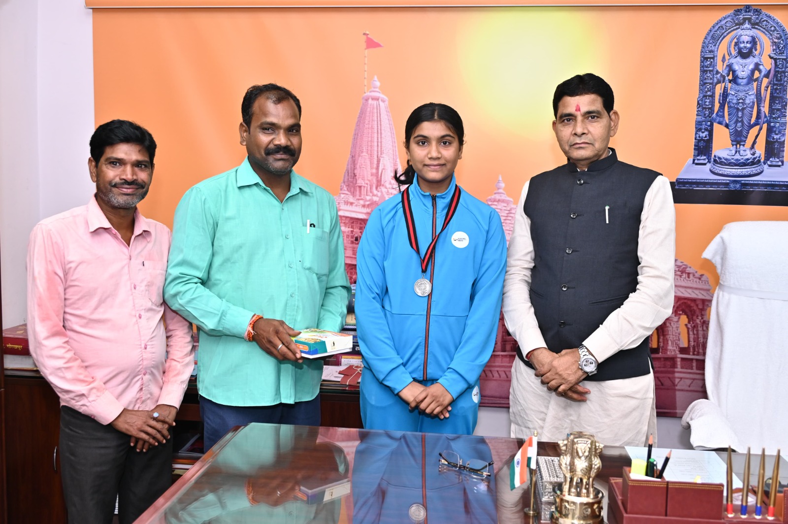 छत्तीसगढ़ की बेटियों ने राज्य और देश का मान बढ़ाया : खेल मंत्री टंक राम वर्मा