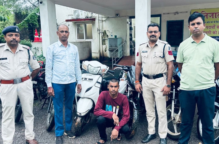 रायपुर तथा अन्य जिलों से एक दर्जन से अधिक दोपहिया वाहन चोरी करने वाला आरोपी कैलाश नवरंगे गिरफ्तार…