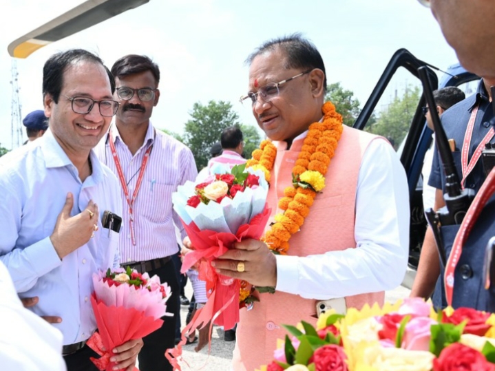 मुख्यमंत्री विष्णु देव साय, केन्द्रीय मंत्री सी.आर.पाटिल और विधानसभा अध्यक्ष डॉ. रमन सिंह के राजनांदगांव पहुँचे हुआ भव्य स्वागत…