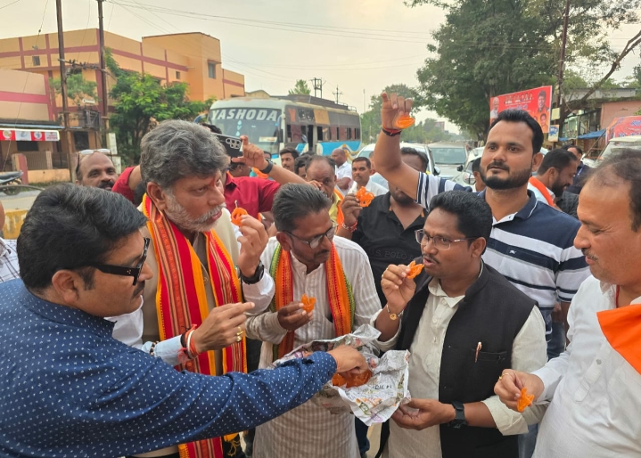 हरियाणा की जीत पर पूरे प्रदेश में भाजपा ने मनाया जश्न…