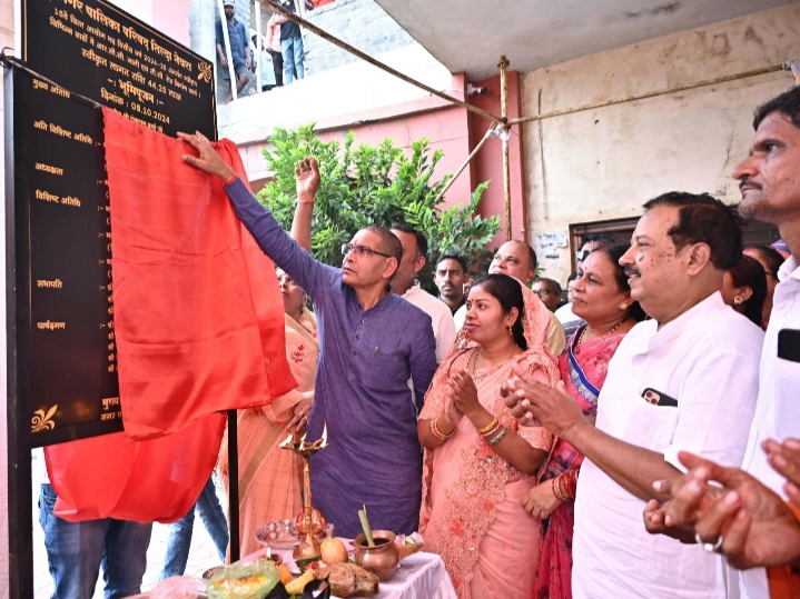 राजस्व मंत्री टंकराम वर्मा ने तिल्दा-नेवरा नगर पालिका में 44.25 लाख रुपए के निर्माण कार्याे का किया भूमिपूजन…