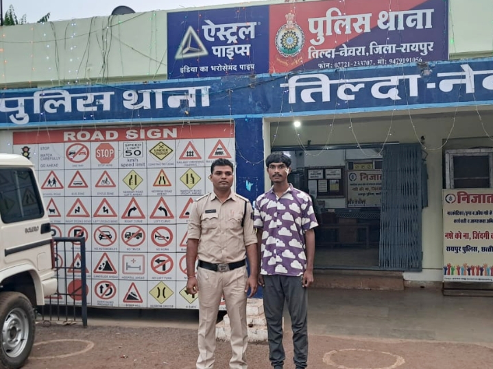 फटाखा फोडने की बात को लेकर धारदार चाकू से वार करने वाला आरोपी हुआ गिरफ्तार…