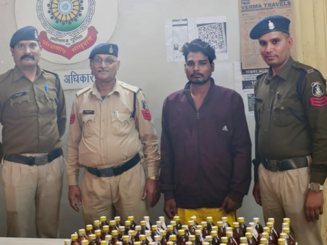 अवैध रूप से शराब बिक्री करते आरोपी नरेन्द्र रात्रे गिरफ्तार…
