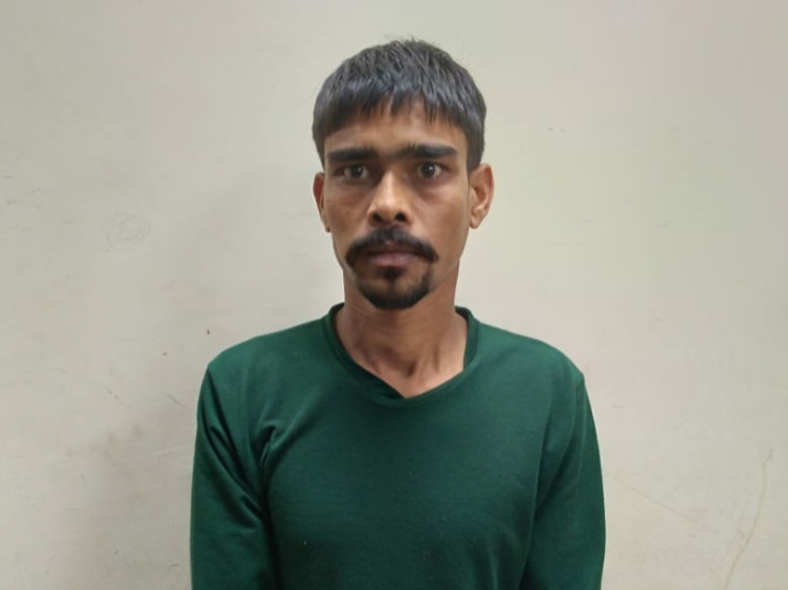 गांजा के साथ आरोपी रविराज पाण्डेय गिरफ्तार…