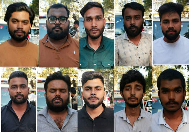 बीच सड़क में बर्थडे मानते हुए केक काट कर सड़क पर आवागमन को बाधित करने वाले 10 आरोपी गिरफ्तार…