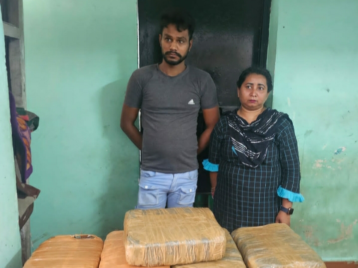 18 किलोग्राम गांजा के साथ महिला आरोपी सहित कुल 02 अंतर्राज्यीय आरोपी गिरफ्तार…