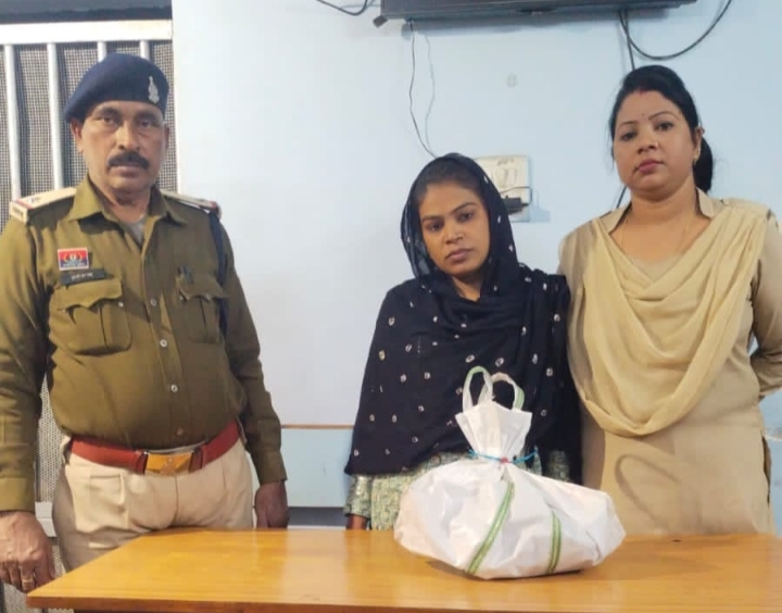 गांजा के साथ महिला आरोपी हीना परवीन उर्फ छोटी गिरफ्तार…