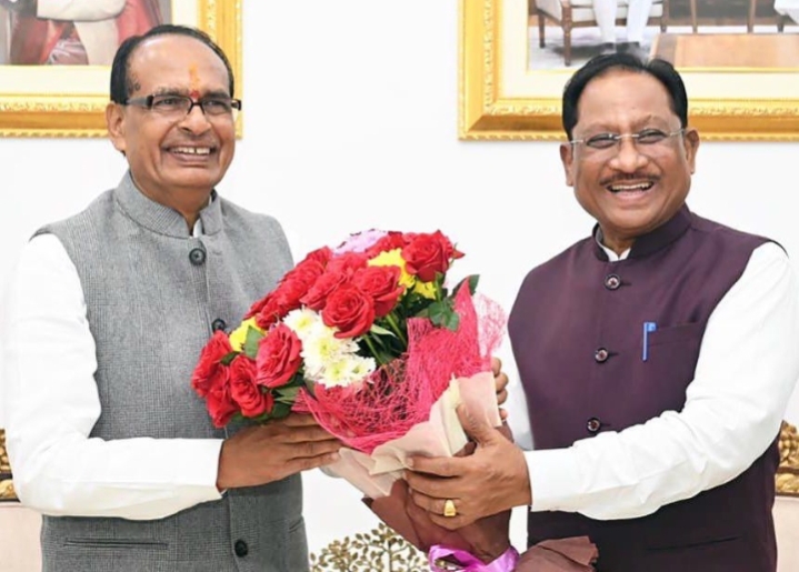 मुख्यमंत्री विष्णुदेव साय से केंद्रीय कृषि मंत्री शिवराज सिंह चौहान ने की सौजन्य मुलाकात…