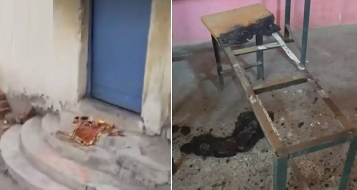 सरकारी स्कूल में तंत्र-मंत्र और तोड़फोड़, क्लासरूम में आगजनी से दहशत…