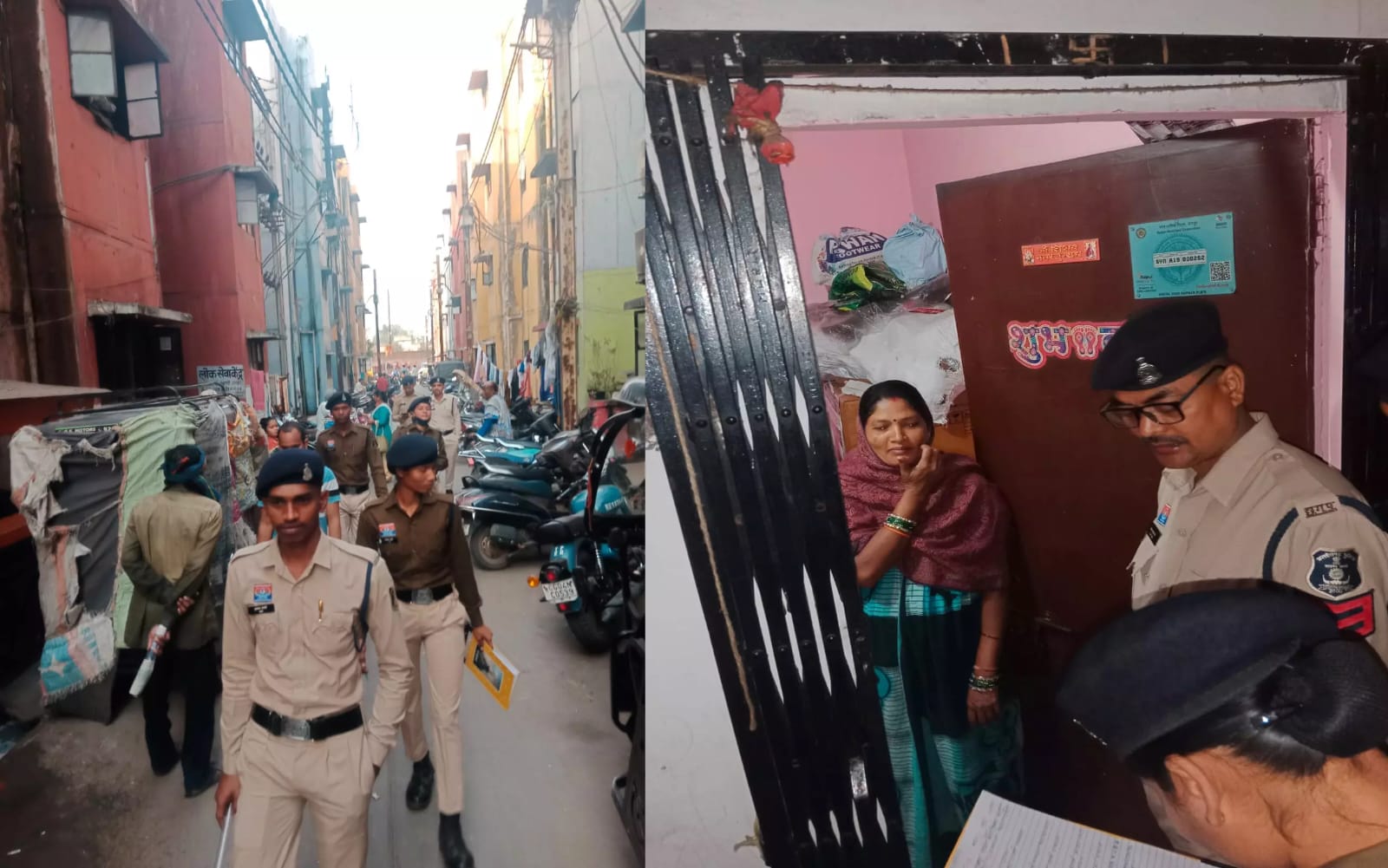 मरीन ड्राइव के आसपास की गलियों में पुलिस का छापा…