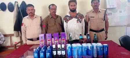 अवैध शराब पर आबकारी विभाग की कार्रवाई, अंतरराज्यीय लेवल की मदिरा जप्त…
