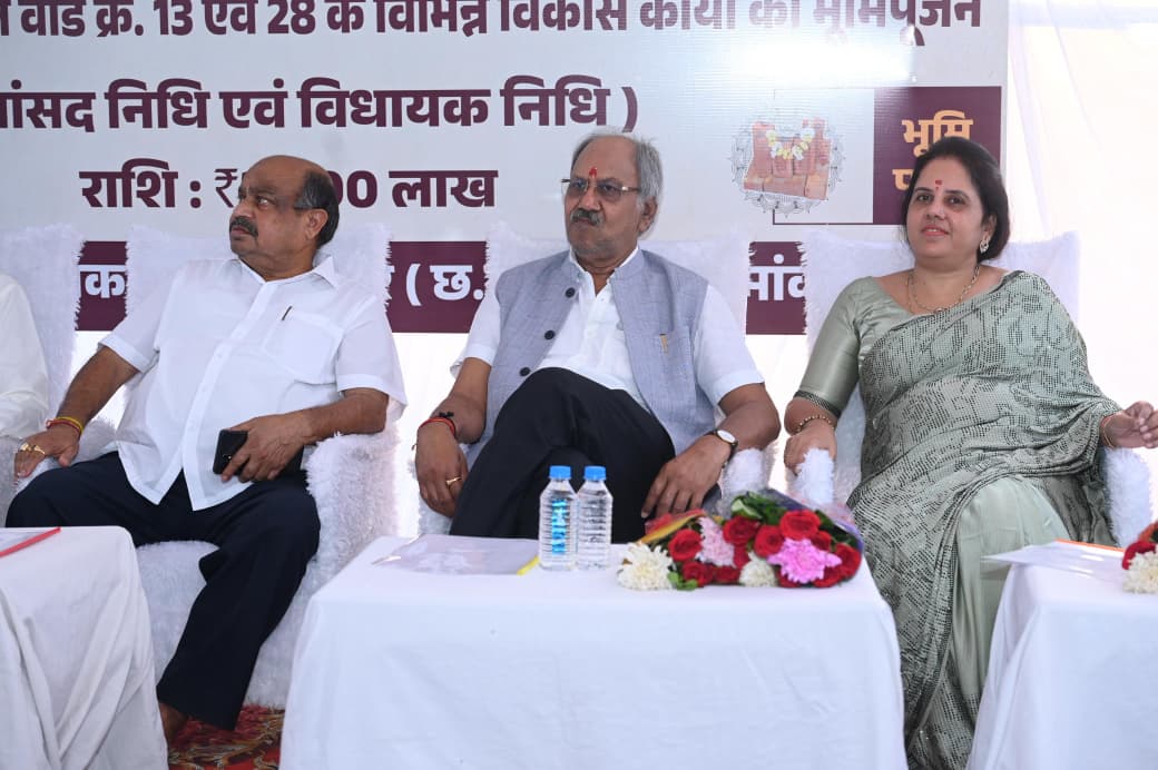 विकास के पर्याय बने सांसद बृजमोहन अग्रवाल, लाखों के विकास कार्यों का भूमिपूजन…