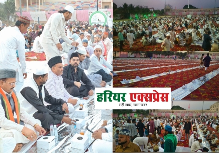 शाही रोजा इफ्तार मे उमड़े हजारों रोजेदार, सबसे लंबा दस्तरखान बिछा 400 फिट लंबा…