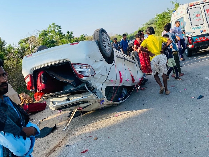 कोरबा में शादी से लौटते वक्त हादसा, दुल्हन वाली गाड़ी पलटी—एक बच्ची की मौत, 10 घायल