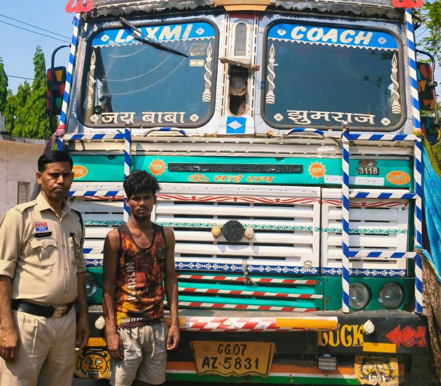 ट्रक चुराने वाला ड्राइवर 6 घंटे के भीतर हुआ गिरफ्तार…
