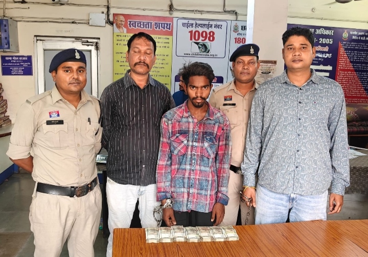 गोल बाजार नरेंद्र बैंगल्स दुकान में हुई चोरी के मामले में 24 घंटे के भीतर आरोपी हुआ गिरफ्तार – 100% मशरूका बरामद