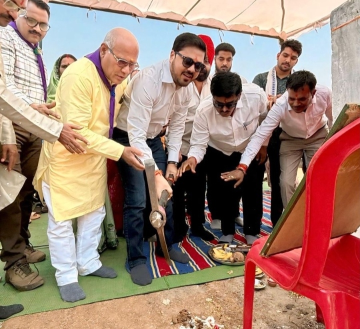 विधायक अनुज शर्मा ने किया स्काउट्स-गाइड्स प्रशिक्षण केंद्र का भूमिपूजन: ग्राम मांठ में गढ़ी जाएगी भविष्य की ‘संस्कार शाला’