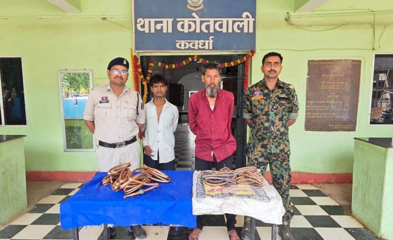एसी पाइप चोरी का खुलासा, दो आरोपी गिरफ्तार…