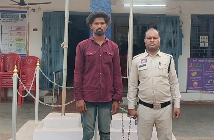 चाकू दिखाकर भय उत्पन्न करने वाला आरोपी गिरफ्तार…
