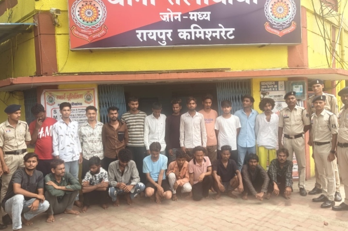 थाना तेलीबांधा की ताबड़तोड़ कार्यवाही लगातार जारी, 22 संदिग्ध हिरासत में…