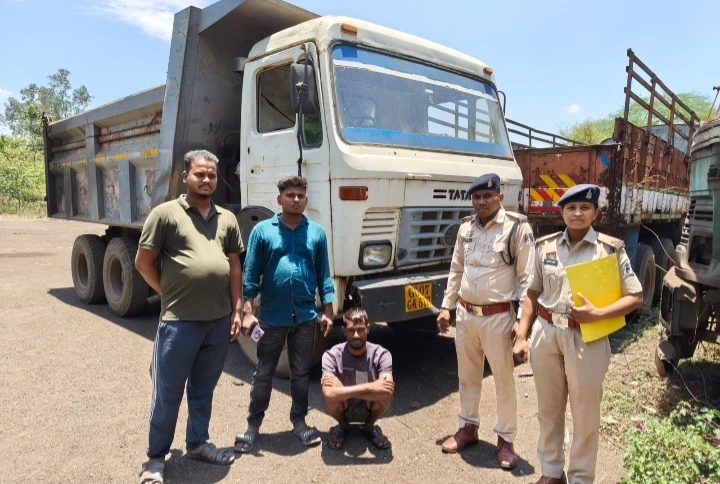 ट्रक वाहन को चोरी करने वाला आरोपी खिलावन पात्रे गिरफ्तार…