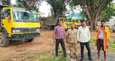 अवैध खनिज परिवहन पर प्रशासन की कार्रवाई, 4 वाहन जप्त…