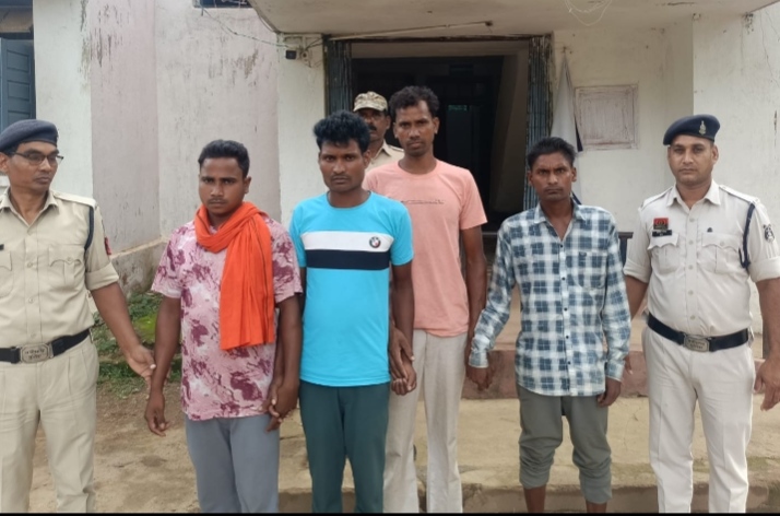 गौवंश वध के मामले में 04 आरोपी गिरफ्तार…