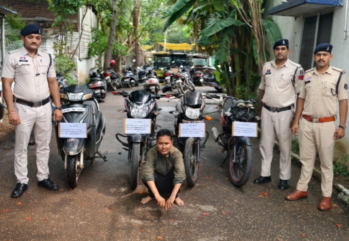 दोपहिया वाहन चोरी करने वाला शातिर चोर आरोपी उज्जवल पटेल उर्फ टार्ज़न गिरफ्तार…