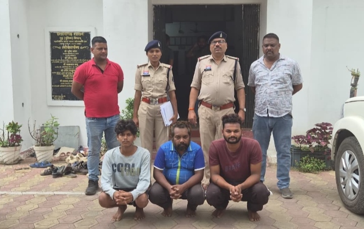 शराब पीने पैसे मांगकर मारपीट करने वाले 3 आरोपी गिरफ्तार…