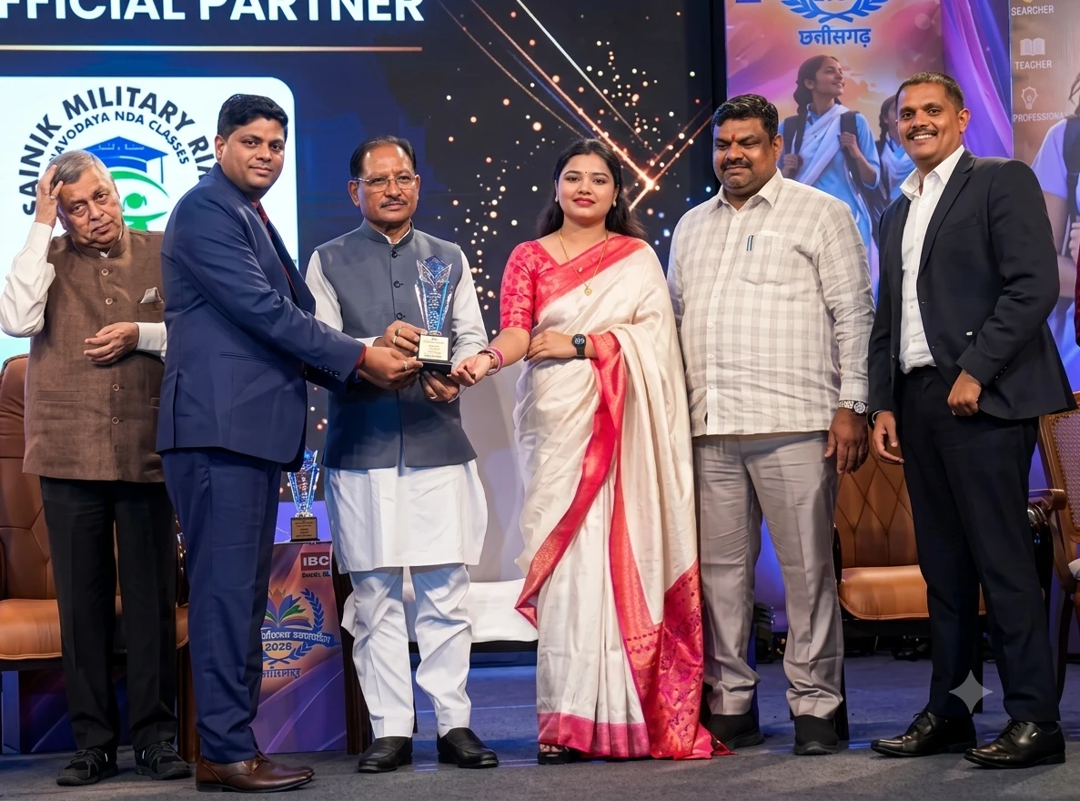 शिक्षा के क्षेत्र में उत्कृष्ट योगदान के लिए DAC ACADEMY सैनिक स्कूल को मुख्यमंत्री साय द्वारा ‘शिक्षा सम्मान’ से सम्मानित किया गया…