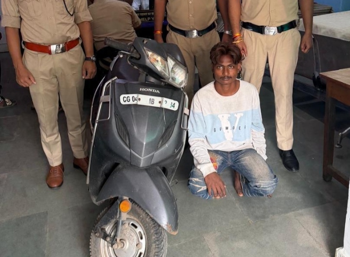दोपहिया वाहन चोरी करने वाला आरोपी गिरफ्तार…
