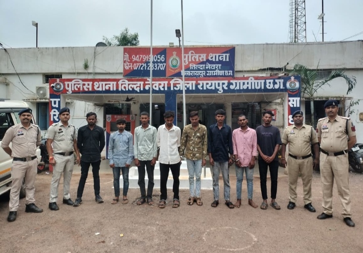 अलग-अलग मामलों में कुल 08 आरोपी गिरफ्तार…