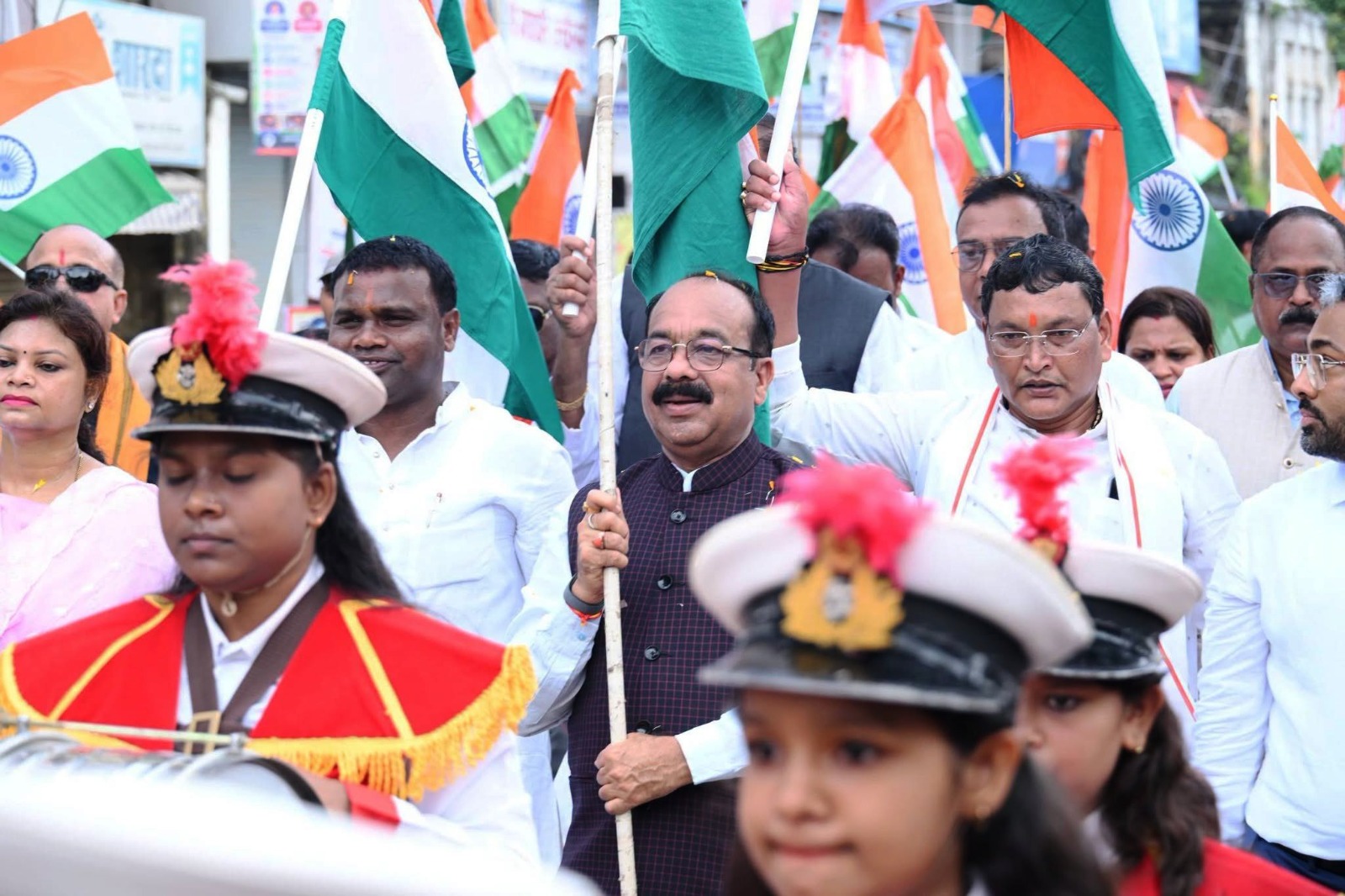 देशभक्ति से ओतप्रोत अप्रतिम उत्साह के साथ निकली तिरंगा यात्रा, उप मुख्यमंत्री अरुण साव हुए शामिल