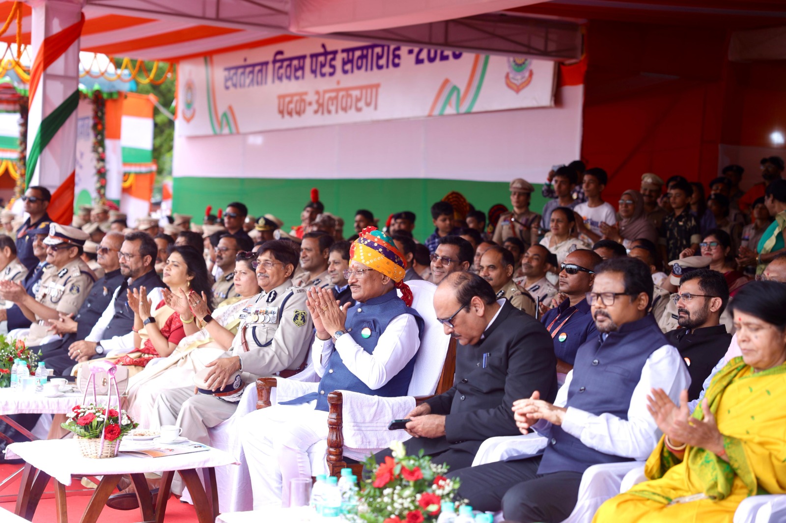 घुड़सवारों के साहस, महिला बैग पाईपर बैंड की लय और श्वान दल के रोमांचक प्रदर्शन से सजा स्वतंत्रता दिवस समारोह