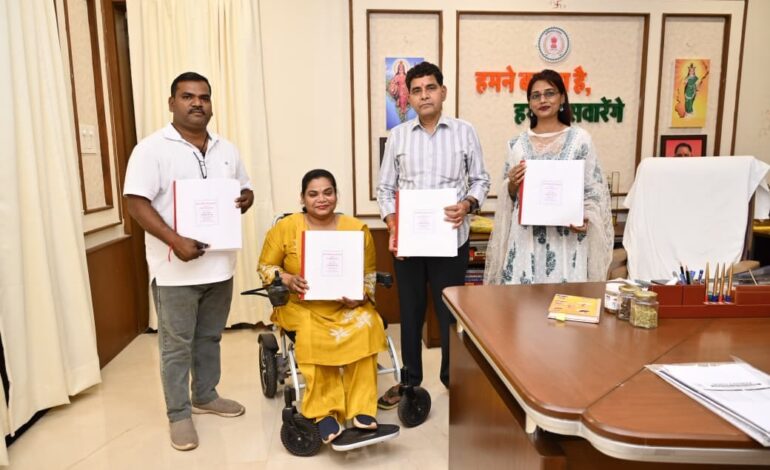 ब्रेल पुस्तक से दृष्टिबाधित विद्यार्थियों को कानूनी अधिकारों और शासकीय योजनाओं की मिलेगी जानकारी – राजस्व मंत्री टंक राम वर्मा