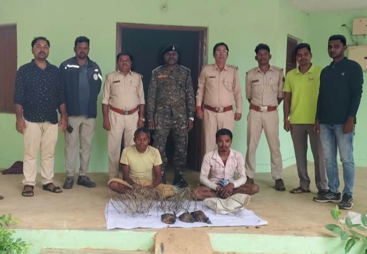 जंगल में फंदा लगाकर कर रहे थे शिकार, वन विभाग ने दबोचे दो आरोपी: 3 जंगली मुर्गे बरामद…